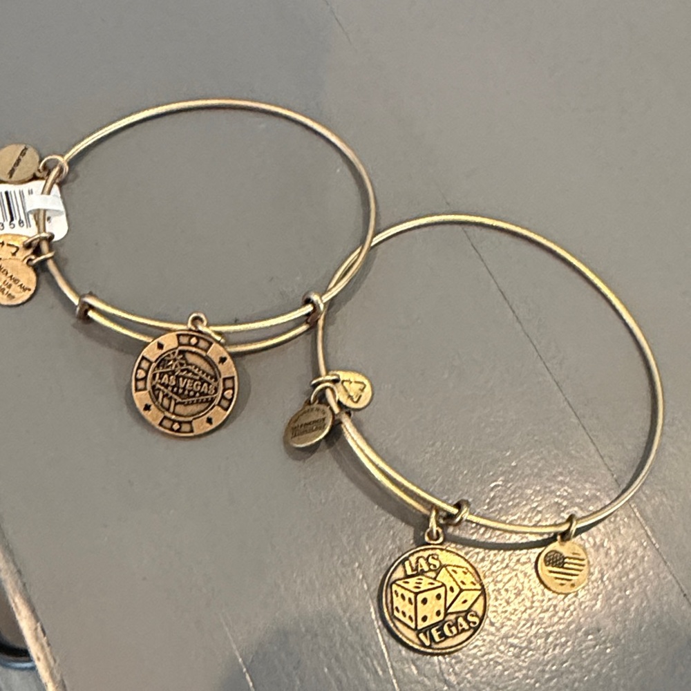 Alex and Ani Gold Las Vegas Charm Bracelets